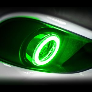 Nissan Frontier Fog Light Halo Kit - ORACLE Lighting - Surface Mount LED - Green - `01-`04